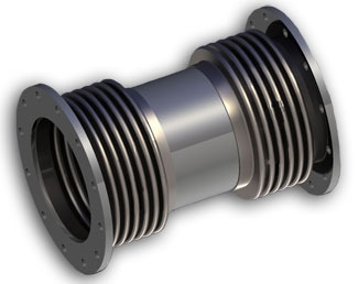 Bellows expansion joints used